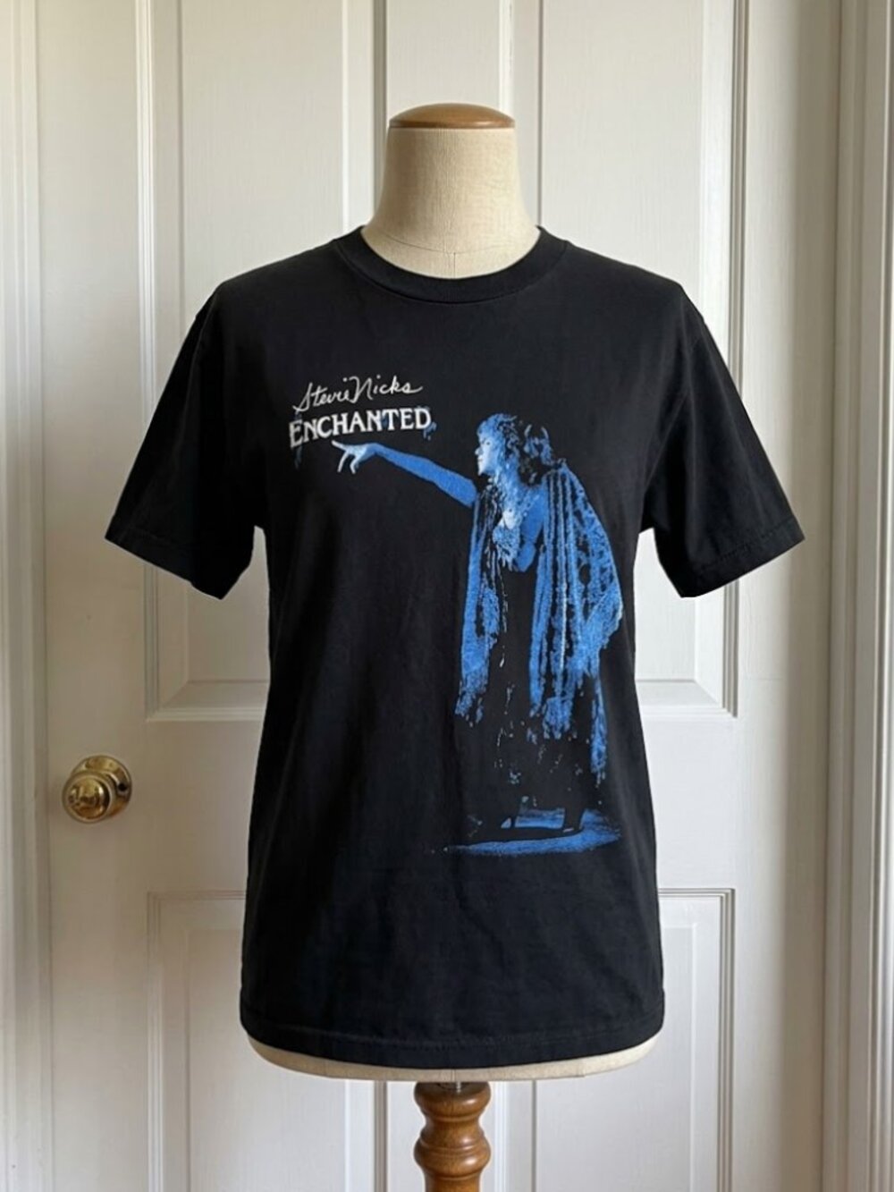 Stevie Nicks Enchanted Tour Black Classic Rock Graphic T-Shirt